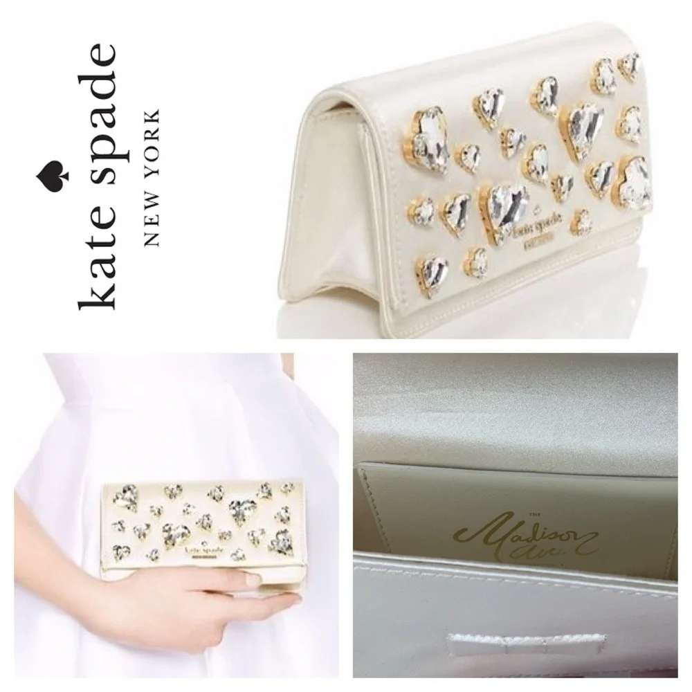 Kate Spade Madison Avenue Wedding Belles Heart Bag
